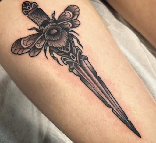 Explore awesome back tattoo ideas, creative tattoo ideas in Saint Paul, available at Black Coffin Tattoo