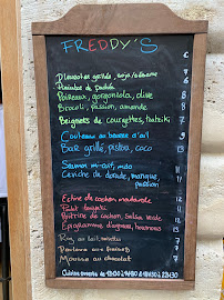 Freddy's à Paris menu