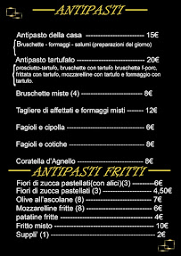 TRATTORIA PIZZERIA NONNA CLELIA à Terni carte