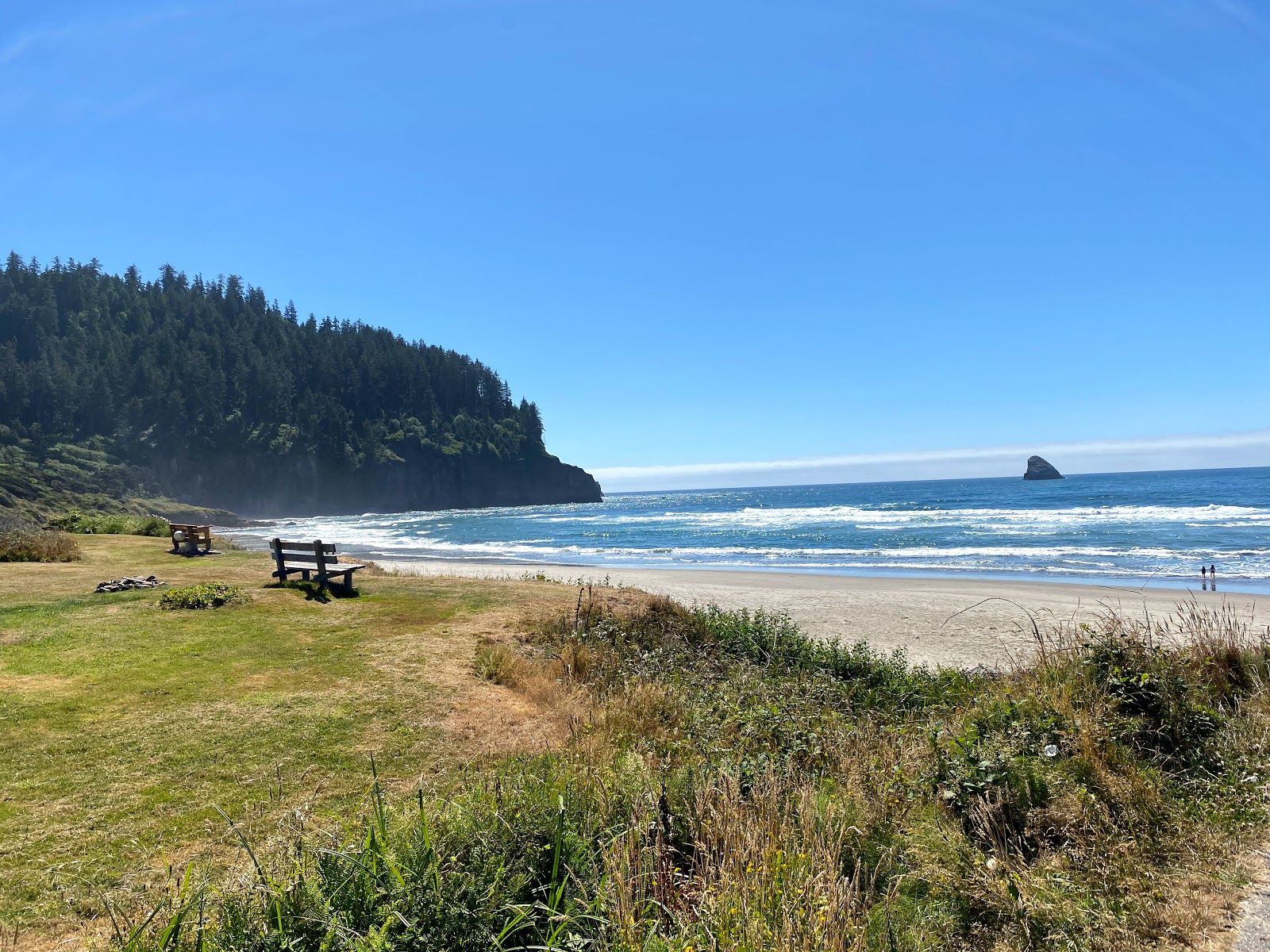 Foto von Cape Meares Beach mit beiger sand Oberfläche