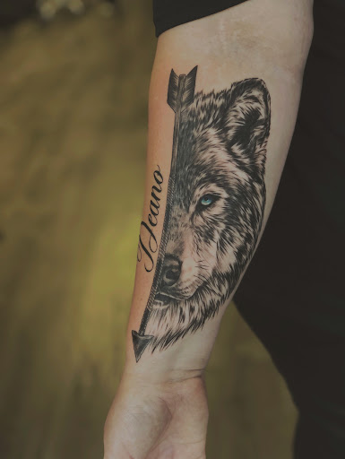 Explore map tattoo ideas, creative tattoo ideas in Graham, available at Transcendence Art Studio & Tattoo