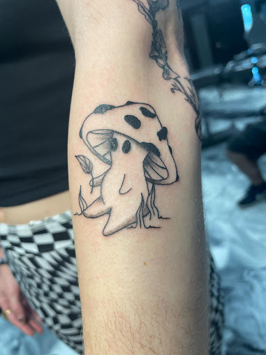 Explore halloween pumpkin tattoo ideas, creative tattoo ideas in Roselle, available at Atmosphere Tattoo Gallery - Roselle