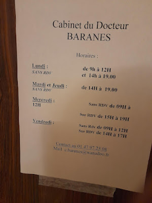 Cabinet du docteur Baranès à Paris