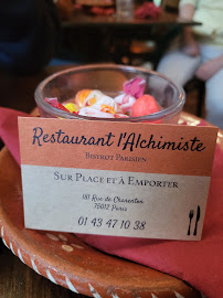 Plats et boissons du Restaurant français L'Alchimiste à Paris - n°17