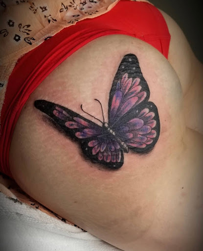 Explore name tattoo cover up ideas, creative tattoo ideas in El Paso, available at Pumping Ink Tattoo Parlor