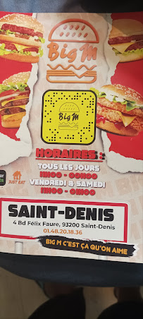 Hamburger du Restaurant Big M Saint-Denis - n°3