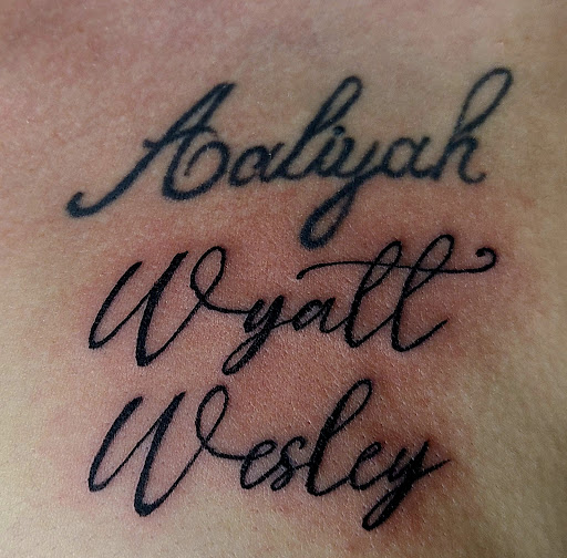 Explore woman leg tattoo ideas, creative tattoo ideas in Pahrump, available at Social Suicide Tattoos