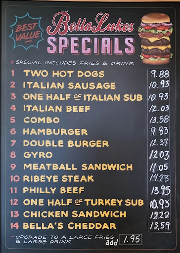 Fast Food Restaurant «Bellalukes», reviews and photos, 193 S Rand Rd, Lake Zurich, IL 60047, USA