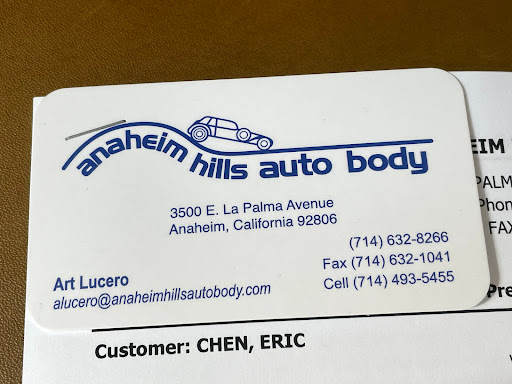 Auto Body Shop «Anaheim Hills Auto Body», reviews and photos, 3500 E La Palma Ave, Anaheim, CA 92806, USA