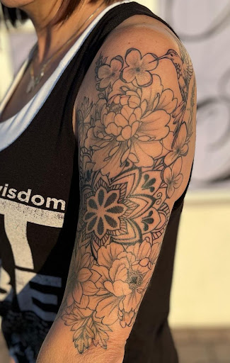 Explore black lab tattoo ideas, creative tattoo ideas in Buckeye, available at Irie Art in Ink