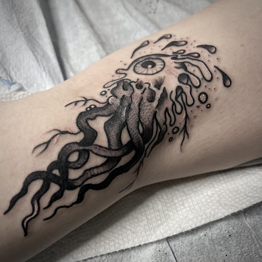 Explore charmed tattoo ideas, creative tattoo ideas in Buffalo, available at True Gloom Tattoo Studio