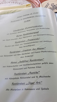 Menu / carte de Restaurant Waldheim à Pliezhausen