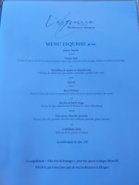 Restaurant français L'esquisse à Longwy - menu / carte