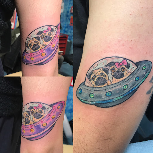 Explore adam and eve tattoo ideas, creative tattoo ideas in Aurora, available at Ronin Tattoo Studio INC