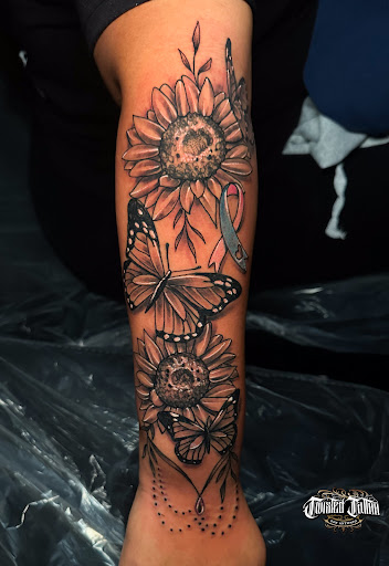 Explore song tattoo ideas, creative tattoo ideas in San Antonio, available at Twisted Tattoo