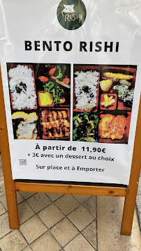 Restaurant asiatique Rishi japanese street food à Bordeaux (le menu)