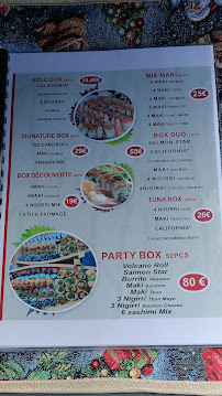Menu / carte de Sushi Party By steve à Saint-Denis