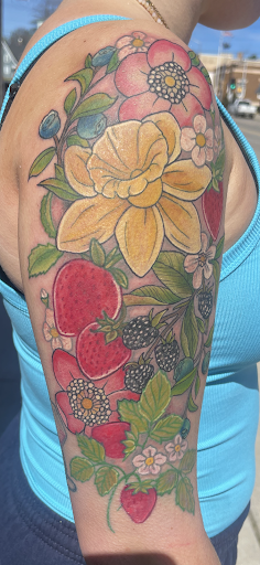 Explore wonder woman tattoo ideas, creative tattoo ideas in Clintonville, available at Honey Heart Tattoo
