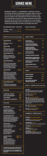 Barber Shop «Modern Gents Premier Barbershop & Bar», reviews and photos, 8233 Cooper Creek Blvd, Bradenton, FL 34201, USA