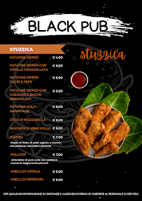Black Pub à Turin carte