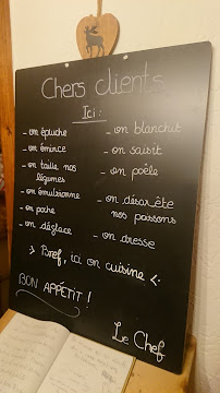 Le Relais de la Chevrette à Bernex menu