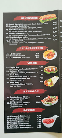 Restaurant Flamingo Kebab Haus à Rotenburg (la carte)