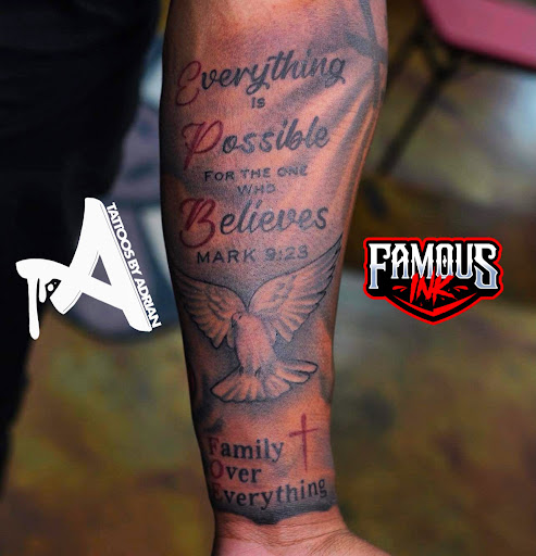 Explore rib tattoo ideas, creative tattoo ideas in Hammond, available at Famous Ink, Inc.