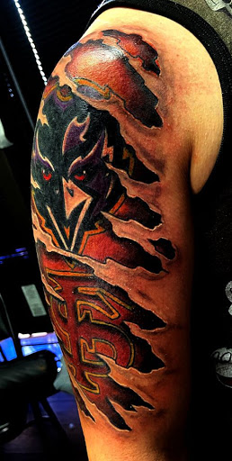 Explore elbow tattoo ideas male, creative tattoo ideas in Richmond, available at Art Period llc Tattoos and Artwork by Leigh Odom