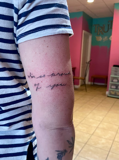 Explore barney tattoo ideas, creative tattoo ideas in Berwick, available at Truth Custom Tattoo, Design & Gallery