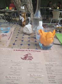 Auberge de la Garrigue à St Pierre la Mer menu