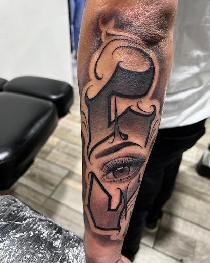 Explore ghetto gangster chicano tattoo sleeve ideas, creative tattoo ideas in San Antonio, available at Firme Copias Tattoo Studio