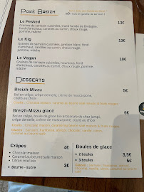 Crepizz à Nantes menu