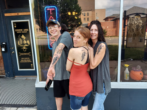 Explore asian sleeve tattoo ideas, creative tattoo ideas in Bloomington, available at Smokin Aces Tattoo Company