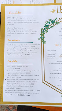 Le Chay à Royan menu