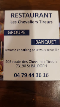 Photos du propriétaire du Restaurant français Restaurant Les Chevaliers Tireurs à Saint-Baldoph - n°2
