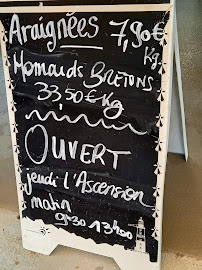 Les Viviers Du Ruault à Sarzeau menu