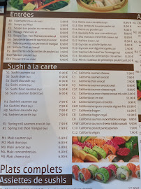 Panasia Cap 3000 à Saint-Laurent-du-Var menu