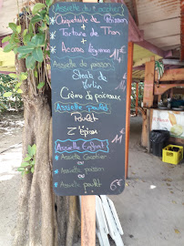 le cocotier à Sainte-Anne menu
