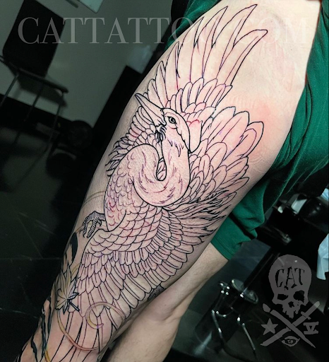 Explore brooklyn tattoo ideas, creative tattoo ideas in Addison, available at Cat Tattoo