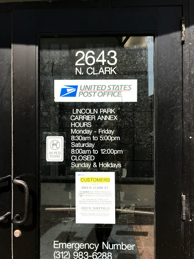 Post Office «USPS Lincoln Park Annex», reviews and photos, 2643 N Clark St, Chicago, IL 60614, USA