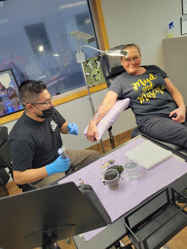 Explore care bear tattoo ideas, creative tattoo ideas in Fort Wayne, available at Grade A Tattoos and Body Piercing