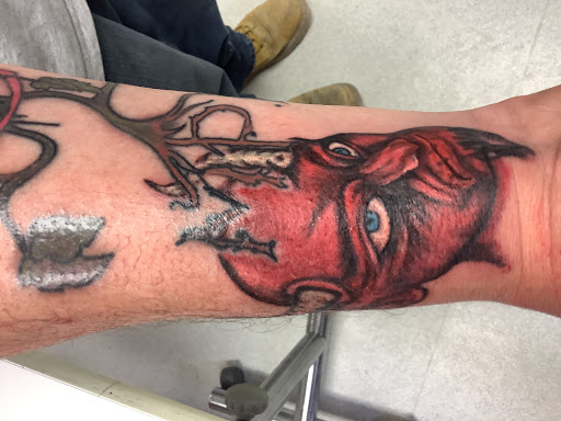 Explore stargazer lily tattoo ideas, creative tattoo ideas in Turner, available at Heathen Ink