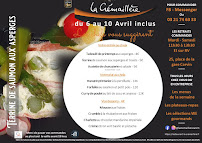 Carte du Restaurant La Crémaillère à Carvin