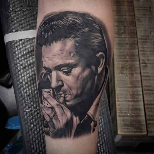 Explore terrifier tattoo ideas, creative tattoo ideas in Norcross, available at JP Alfonso Studios