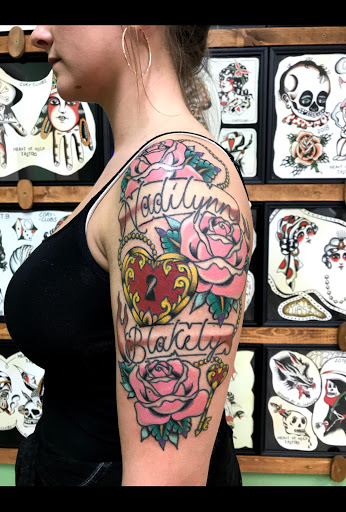 Explore lower leg tattoo ideas male, creative tattoo ideas in Campbellsville, available at Green River Tattoo Company