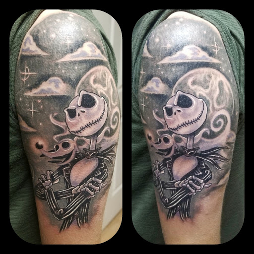 Explore blue butterfly tattoo ideas, creative tattoo ideas in Dallas, available at Black Anchor Studios
