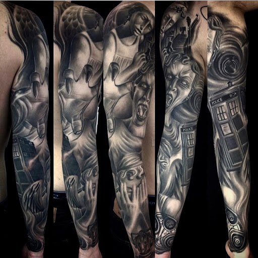 Explore automotive tattoo ideas, creative tattoo ideas in Kenvil, available at Blood Moon Tattoo