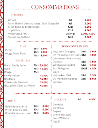 Menu du Crêperie Le Goéland à Pougues-les-Eaux