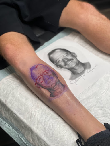 Explore black people tattoo ideas, creative tattoo ideas in Goose Creek, available at Red Kirin Tattoo