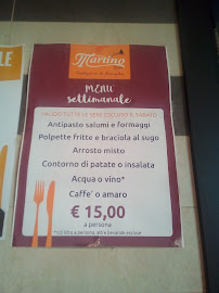 Braceria Orazio Martino à Martina Franca carte